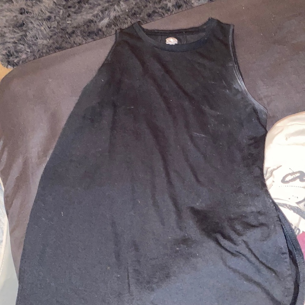 Athletic black tank top